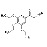 结构式 CAS# 267880-91-1, 3-氧代-3-(3,4,5-三乙氧基苯基)丙腈