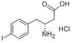 结构式 CAS# 269396-70-5, (R)-3-氨基-4-(4-碘-苯基)-丁酸盐酸盐