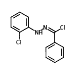 structure of CAS# 26946-54-3, N-(2-Chlorophenyl)Benzenecarbohydrazonoyl Chloride