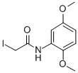 结构式 CAS# 26958-85-0, N-(2,5-二甲氧基苯基)-2-碘乙酰胺