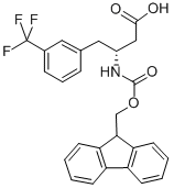 结构式 CAS# 269726-75-2, 芴甲氧羰基-(R)-3-氨基-4-(3-三氟甲基-苯基)-丁酸