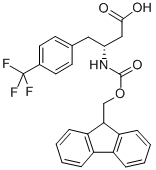 structure of CAS# 269726-78-5, Fmoc-(R)-3-Amino-4-(4-Trifluoromethyl-Phenyl)-Butyric Acid;N-BETA-(9-FLUORENYLMETHOXYCARBONYL)D-HOMO(4-TRIFLUOROMETHYLPHENYL)BUTANOIC ACID;FMOC-(R)-3-AMINO-4-(4-TRIFLUOROMETHYL-PHENYL)-BUTYRIC ACID;(R)-3-(Fmoc-Amino)-4-(4-Trifluoromethyphenyl)Butyric Acid