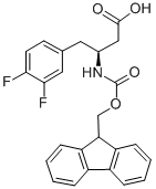 structure of CAS# 270063-55-3, Fmoc-(S)-3-Amino-4-(3,4-Difluoro-Phenyl)-Butyric Acid;(S)-3-(FMOC-AMINO)-4-(3,4-DIFLUOROPHENYL)BUTYRIC ACID;FMOC-(S)-3-AMINO-4-(3,4-DIFLUOROPHENYL)BUTANOIC ACID;FMOC-3,4-DIFLUORO-L-BETA-HOMOPHENYLALANINE