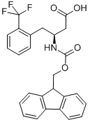 结构式 CAS# 270065-75-3, 芴甲氧羰基-(S)-3-氨基-4-(2-三氟甲基-苯基)-丁酸