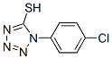 structure of CAS# 27143-76-6, 1-(4-Chloro-Phenyl)-1H-Tetrazole-5-Thiol;1-(4-Chlorophenyl)-2H-1,2,3,4-Tetrazole-5-Thione;1-(4-Chlorophenyl)-1H-Tetrazole-5-Thiol;1-(4-Chlorophenyl)Tetrazole-2-Thione