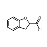 structure of CAS# 27347-32-6, 2,3-Dihydro-1-Benzofuran-2-Carbonyl Chloride;2,3-DIHYDRO-1-BENZOFURAN-2-CARBONYLCHLORIDE;2,3-dihydrobenzo[b]furan-2-carbonyl chloride;2,3-dihydrobenzofuran-2-carbonyl chloride