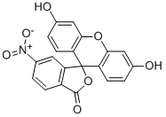 结构式 CAS# 27402-68-2, 5-硝基荧光素