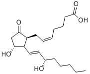 结构式 CAS# 27415-25-4, 8-异前列腺素 E2