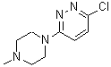 结构式 CAS# 27464-17-1, 3-氯-6-(4-甲基-1-哌嗪基)哒嗪