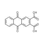 结构式 CAS# 27485-15-0, 9,10-二氧代-9,10-二氢-2,3-蒽二甲酸