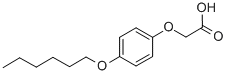 结构式 CAS# 27529-82-4, 2-[4-(己氧基)苯氧基]-乙酸