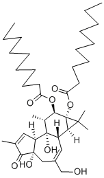 structure of CAS# 27536-56-7, 4alpha-Phorbol 12,13-Didecanoate;4-.Alpha.-Phorbol 12,13-Didecanoate;4-.Alpha.-Phorbol Didecanoate;Aids-001983