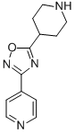 structure of CAS# 276237-03-7, 4-(5-Piperidin-4-Yl-1,2,4-Oxadiazol-3-Yl)Pyridine