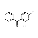 structure of CAS# 27693-35-2, (2,4-Dichlorophenyl)(2-Pyridinyl)Methanone;2-(2,4-Dichlorobenzoyl)pyridine