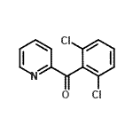 结构式 CAS# 27693-36-3, (2,6-二氯苯基)(2-吡啶基)甲酮