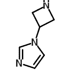 structure of CAS# 278789-06-3, 1-(3-Azetidinyl)-1H-Imidazole;1-(azetidin-3-yl)-1H-imidazole;1H-Imidazole,1-(3-azetidinyl)-