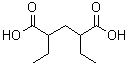 structure of CAS# 27899-21-4, 2,4-Diethylpentanedioic Acid;2,4-Diethyl glutaric acid;2,4-DIETHYLGLUTARIC ACID;2,4-Diethylglutaric Acid (DL- and meso- mixture)