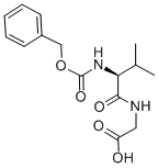 结构式 CAS# 2790-84-3, N-[(苯基甲氧基)羰基]-L-缬氨酰-甘氨酸