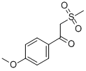 结构式 CAS# 27918-36-1, 1-(4-甲氧基苯基)-2-(甲基磺酰基)-乙酮