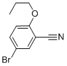 structure of CAS# 279262-21-4, 5-Bromo-2-Propoxy-Benzonitrile;5-Bromo-2-N-Propoxybenzonitrile;5-BROMO-2-PROPOXY-BENZONITRILE