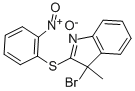 结构式 CAS# 27933-36-4, 3-溴-3-甲基-2-[(2-硝基苯基)硫代]-3H-吲哚
