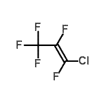 structure of CAS# 2804-49-1, (1Z)-1-Chloro-1,2,3,3,3-Pentafluoro-1-Propene;(1Z)-1-chloro-1,2,3,3,3-pentafluoroprop-1-ene;1-Chloro-1,2,3,3,3-pentafluoroprop-1-ene;1-Chloropentafluoropropene