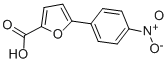 structure of CAS# 28123-73-1, 5-(4-Nitrophenyl)-2-Furoic Acid;5-(4-Nitrophenyl)-2-Furancarboxylate;5-(4-Nitrophenyl)-2-Furoate;Zinc00056965