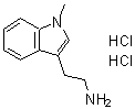 结构式 CAS# 2826-96-2, 2-(1-甲基-1H-吲哚-3-基)乙胺二盐酸盐