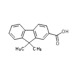 structure of CAS# 28320-62-9, 9,9-Dimethyl-9H-Fluorene-2-Carboxylic Acid;9,9-Dimethylfluorene-2-carboxylic Acid