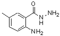 structure of CAS# 28461-49-6, 2-Amino-5-Methylbenzohydrazide;2-(Hydrazinocarbonyl)-4-methylaniline;2-Amino-5-methyl benzene-1-carbohydrazide;2-amino-5-methylbenzene-1-carbohydrazide