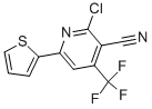 结构式 CAS# 286430-58-8, 2-氯-6-(2-噻吩基)-4-(三氟甲基)烟腈