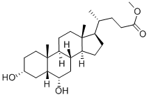 结构式 CAS# 2868-48-6, 猪去氧胆酸甲酯