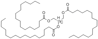 结构式 CAS# 287111-33-5, 甘油-2-13C 三棕榈酸酯