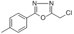 structure of CAS# 287197-95-9, 2-Chloromethyl-5-(4-Methylphenyl)-1,3,4-Oxadiazole;1,3,4-OXADIAZOLE, 2-(CHLOROMETHYL)-5-(4-METHYLPHENYL)-;2-CHLOROMETHYL-5-(4-METHYLPHENYL)-1,3,4-OXADIAZOLE