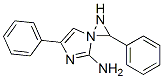 structure of CAS# 28734-00-1, 4-Phenyl-N1-(phenylmethylene)-1H-Imidazole-1,2-diamine;4-Phenyl-1-(Phenylmethyleneamino)Imidazol-2-Amine;4-Phenyl-1-(Phenylmethyleneamino)-2-Imidazolamine;[1-(Benzylideneamino)-4-Phenyl-Imidazol-2-Yl]Amine
