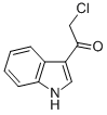 结构式 CAS# 28755-03-5, 2-氯-1-(3-吲哚基)-乙酮