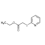 结构式 CAS# 28856-92-0, 乙基(2-吡啶基硫基)乙酸酯