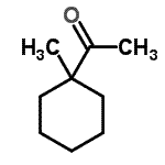 结构式 CAS# 2890-62-2, 1-(1-甲基环己基)乙酮