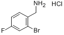 structure of CAS# 289038-14-8, 2-Bromo-4-Fluorobenzylamine Hydrochloride;2-BROMO-4-FLUOROBENZYLAMINE HYDROCHLORIDE