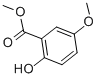 结构式 CAS# 2905-82-0, 2-羟基-5-甲氧基-苯甲酸甲酯