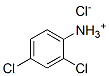 structure of CAS# 29084-76-2, 2,4-Dichloroaniline hydrochloride;(2,4-Dichlorophenyl)Amine Hydrochloride;2,4-Dichloroanilinium Chloride