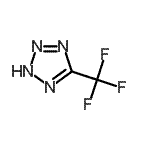 structure of CAS# 2925-21-5, 5-(Trifluoromethyl)-2H-Tetrazole;1H-Tetrazole, 5-(trifluoromethyl)-;2H-tetrazole, 5-(trifluoromethyl);5-(Trifluoromethyl)-1H-tetraazole #