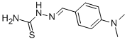 structure of CAS# 2929-81-9, 4-(Dimethylamino)Benzaldehyde Thiosemicarbazone;[(4-Dimethylaminophenyl)Methyleneamino]Thiourea;[(4-Dimethylaminobenzylidene)Amino]Thiourea;Zinc04137372