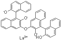 structure of CAS# 293293-33-1, 3,3'-Oxybis-[1,1'-Binaphthalene]-2,2'-diol lanthanum salt (1:1)