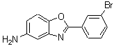 structure of CAS# 293737-81-2, 2-(3-Bromophenyl)-1,3-Benzoxazol-5-Amine;2-(3-bromophenyl)benzo[d]oxazol-5-amine;2-(3-Bromo-phenyl)-benzooxazol-5-ylamine;2-(3-bromophenyl)benzoxazole-5-ylamine