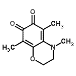 CAS 登录号：29441-77-8， 4,5,8-三甲基-3,4-二氢-2H-1,4-苯并恶嗪-6,7-二酮