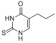 结构式 CAS# 2954-52-1, 5-丙基-2-硫代尿嘧啶