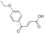 结构式 CAS# 29582-31-8, (2E)-4-(4-乙氧基苯基)-4-氧代-2-丁烯酸