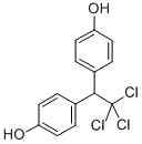 结构式 CAS# 2971-36-0, 4,4'-(2,2,2-三氯乙亚基)二苯酚
