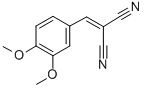 structure of CAS# 2972-80-7, ((3,4-Dimethoxyphenyl)Methylene)Methane-1,1-Dicarbonitrile;2-[(3,4-Dimethoxyphenyl)Methylene]Propanedinitrile;2-(3,4-Dimethoxybenzylidene)Malononitrile;(3,4-Dimethoxybenzylidene)Malononitrile
